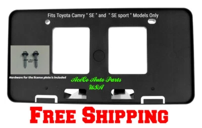 FRONT BUMPER LICENSE PLATE HOLDER BRACKET for 12-14 TOYOTA CAMRY SE / SE SPORT Foto 1 de 4