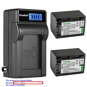 Kastar Battery LCD Wall Charger for Sony DCR-HC18 DCR-HC19 DCR-HC20 DCR-HC21 - Picture 1 of 11