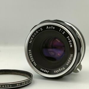 Nikon Nikkor-S Auto Non-Ai f/2 50mm MF Standard Lens w/ Cap for F Mount -GOOD