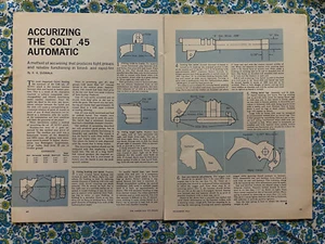 Vintage 1963 Accurizing The Colt .45 Automatic Magazine Print Ad Diagram - Bild 1 von 9