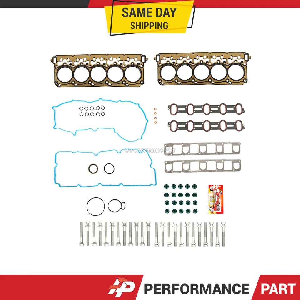 Juego de pernos de junta de culata para Dodge Ram 1500 Viper V10 2003-2006 20V 8,3 L OHV Foto 1 de 4