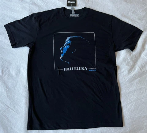 Luka Doncic Halleluka Shirt Dallas Mavericks Rookie Season L RARE - NEW Cover