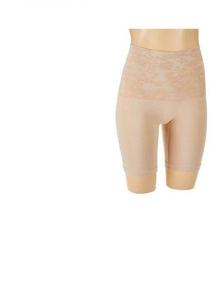 Braguita Breezies Jacquard Sin Costuras Control Pierna Larga-Sunbeige-Grande-NUEVA Foto 1 de 1