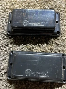 NOS 60s Mosrite Guitar PICKUP COVER & SURROUND Pair Uncut For Pole Pieces - Picture 1 of 4
