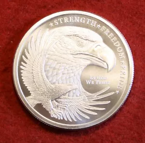 Silver Eagle Design 1 oz .999% Silber GSM Rundbarren Sammlermünze B1 - Bild 1 von 2