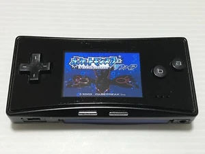 Nintendo Gameboy Micro Black OXY-001 Handheld Console only New battery replaced - Picture 1 of 18