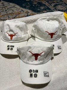 Nike Texas Longhorn Headwear Embroidered Baseball Cap White - Picture 1 of 5