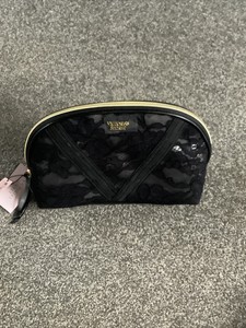victoria secret black makeup bolsa