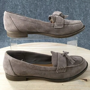 Crown Vintage Shoes Womens 8 M Moira Tassel Loafers Beige Suede Slip On Casual - Picture 1 of 18