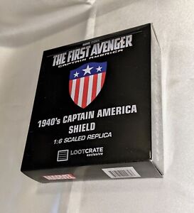 Marvel The First Avenger Captain America Shield 1:6 Scale Replica Loot Crate NEW