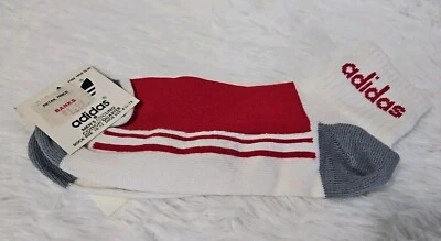 Calcetines de ciclismo vintage Adidas para hombre talla 6,5-13 NOS rojos y blancos hechos en EE. UU.!!! Foto 1 de 3