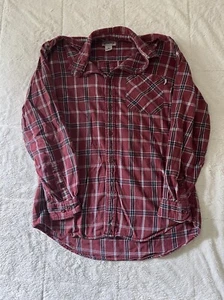 Carhartt Shirt Mens M Red Flannel Long Sleeve - Picture 1 of 7