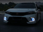 Lamp Angel Eye 3Color Led Drl For Honda Civic 11Th 2022-2023 2Pc Front Fog Light