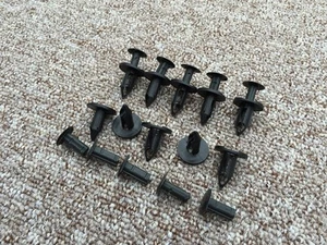 AUDI Car Bumper Trim Panel Plastic Rivet Push Type BLACK Clips  - Picture 1 of 7
