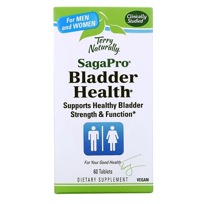 2 X Terry Naturally, SagaPro, Salud de la Vejiga, 60 Comprimidos Foto 1 de 3