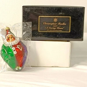 Christopher Radko 1997 Ein fürsorglicher Clown Weihnachtsschmuck AIDS Bewusstsein... - Bild 1 von 9