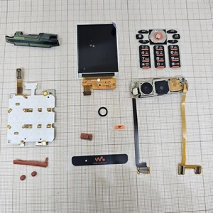 Original SonyEricsson W880i Housing parts MIX Flame Black with LCD NEW RARE - Picture 1 of 2