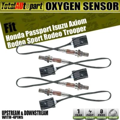 Sensor de oxígeno 4 piezas para Honda Passport Isuzu Trooper Rodeo aguas arriba y aguas abajo Foto 1 de 4