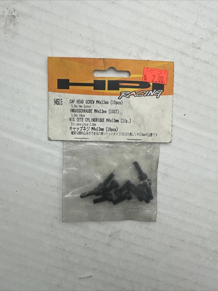 HPI 4x12mm Cap Head Screw (10) [HPI94505] B12 - Image 1 of 1