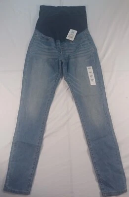 Signature by Levi Strauss & Co Maternity Skinny Jeans Women S Blue Denim Pocket - Image 1 of 4