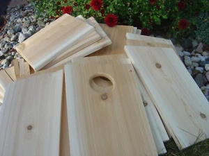 3-pack Screech owl / Kestrel nest box kits (white cedar) - Picture 1 of 3