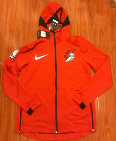 New Nike Portland Trail Blazers Showtime Therma Flex Hoodie Sz L (940158-657) Cover