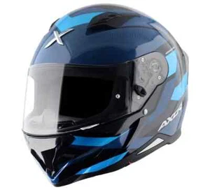 Casco completo moto Axor Hunter Cornet azul oscuro azul ECE 22.05 DOT - Imagen 1 de 8