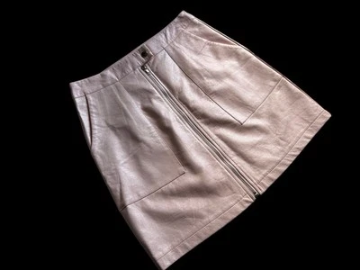 Minifalda vegana de cuero rosa pastel Nastygal Kawaii Angelic talla 4 Foto 1 de 4