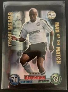 TOPPS MATCH ATTAX 2007/08 MAN OF THE MATCH TYRONE MEARS - DERBY COUNTY - Picture 1 of 2