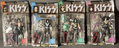 Figuras de acción KISS 1997 McFarlane Ultra - Juego de 4 (Gene, Paul, Ace, Peter) Foto 1 de 4