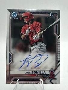 2021 BOWMAN CHROME AUTO JOSE BONILLA ANGELS - Picture 1 of 2