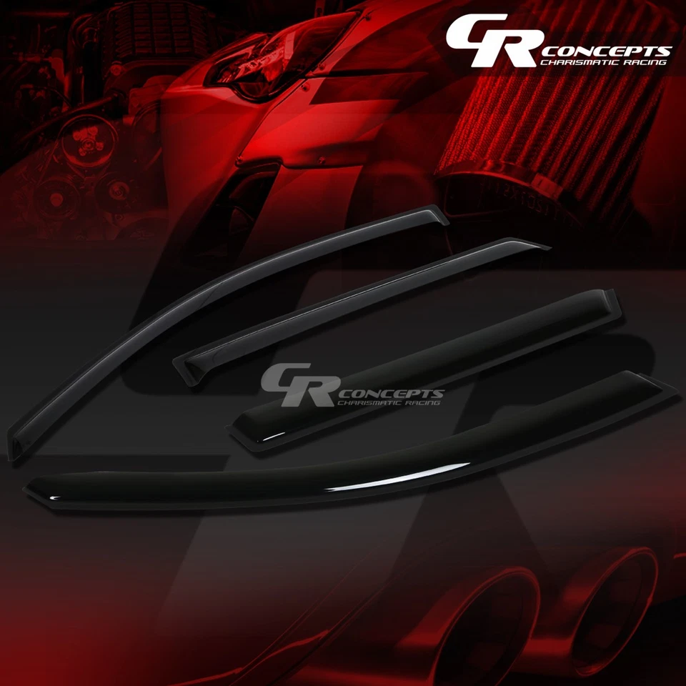 VISERA DE VENTANA DE COCHE AHUMADO/DEFLECTOR DE VIENTO VENTILACIÓN PARA LLUVIA PARA 11-15 SORENTO L4 V6 Foto 1 de 4