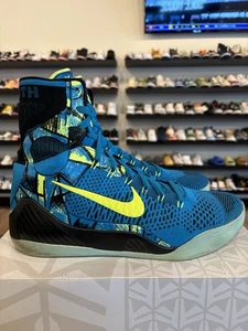 Nike Kobe 9 Elite Perspective Size 12 Pre-Owned 630847-400 Blue Yellow - Picture 1 of 7
