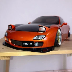 RX-7 FD3S RC Car Body Only 1:10 Metallic Orange Black All Painted TAMIYA - Picture 1 of 10
