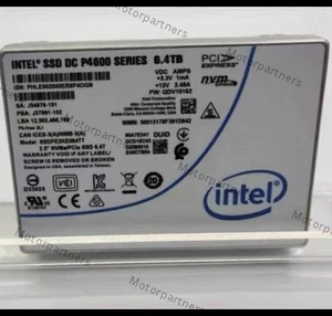 6.4TB P4600 Intel SSD Series DC NVME U.2 2.5" SSDPE2KE064T7 Solid State Drive- - Picture 1 of 2