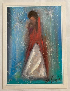 Vintage Navajo Madonna Blank Card With Envelope Ted De Grazia - Picture 1 of 5
