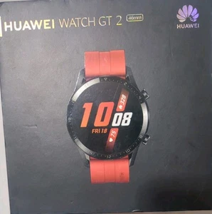 Huawei Watch GT 2 46mm - Black Strap GPS Bluetooth Smart Watches Fitness Health - Picture 1 of 2