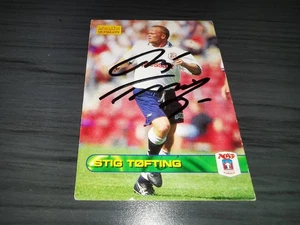 Stig Tofting Rookie 1996 Hand signed autograph Aarhus GF Merlin card #17 - Picture 1 of 2