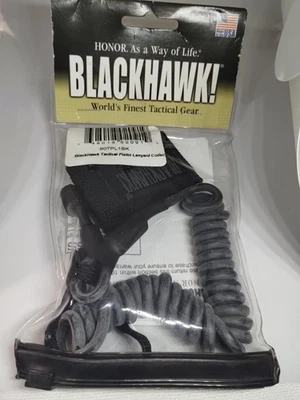 Тактический ремешок Blackhawk со спиральным резиновым покрытием круглый черный 90TPL1BK - Изображение 1 из 3