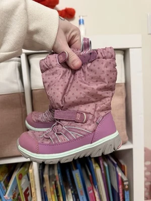 Stride Rite Púrpura Nieve Zapatillas Botas Talla 8W Niños Niña Niño Foto 1 de 4