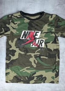 Nike Air Jordan Jump Man Boys Crew Neck Camouflage T Shirt Size L 0090 - Picture 1 of 5
