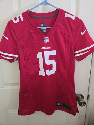 Camiseta deportiva Nike OnField roja local talla pequeña de los San Francisco 49ers Michael Crabtree #15 Foto 1 de 4