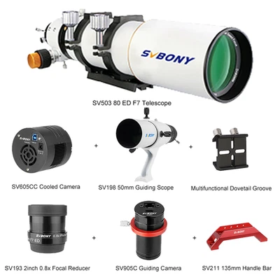 SVBONY SV503 80ED Telescope Deep Sky Photography Kit with Acces（Seven piece set） - Image 1 of 4