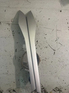 PAIR 2011-2015 Ford Explorer Left Right Center Dash Molding Bezel Trim Silver 2 - Foto 1 di 10