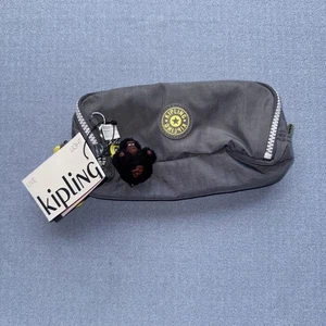 Kipling Pen Makeup Accessory Pouch Polyamide KI0791 Grey $49 MSRP - Picture 1 of 4