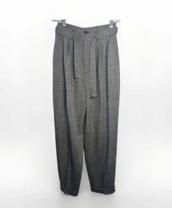 Vintage 90s Jones New York Wool Pleated Trousers - 0/2 - Picture 1 of 4
