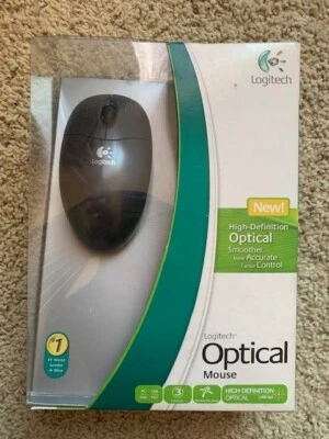 Logitech Optical Mouse PC / Mac USB & PS/2 Brand New NIB!! 2006 - Image 1 of 4