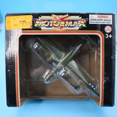 VINTAGE Motormax Famous Fighters B-24 Liberator w/ Stand IN BOX, BOX SHOWS WEAR - Image 1 of 3