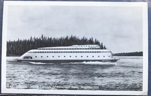 Kalakala World Famous Streamlined Ferry Seattle WA Washington Real Photo RPPC - Picture 1 of 2