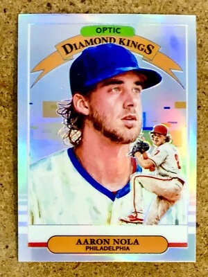 2019 Panini Donruss Optic Baseball Silver Prizm Diamond Kings Aaron Nola #18 - Image 1 of 3